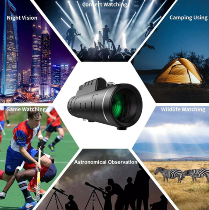 Telescopio Monocular Portátil con Visión Nocturna - Nitaria™