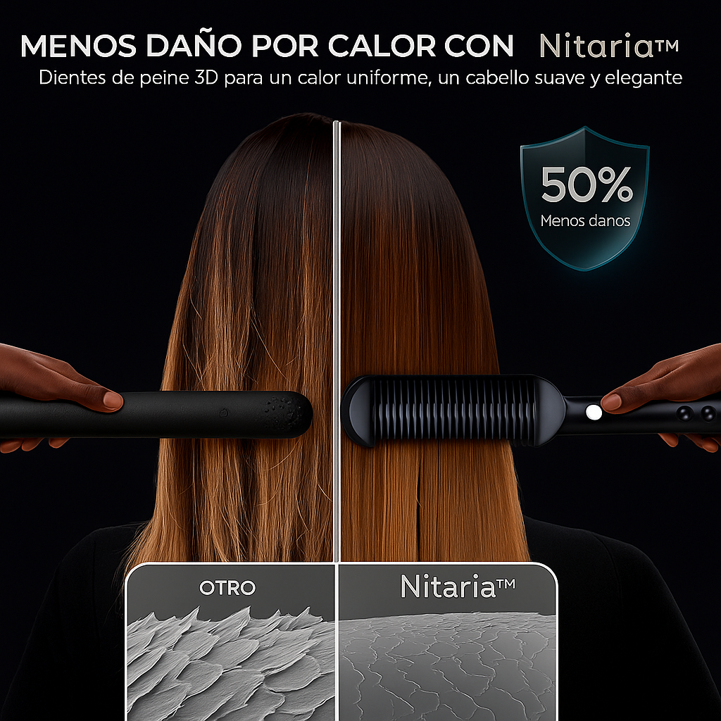 Cepillo Alisador Iónico - Nitaria