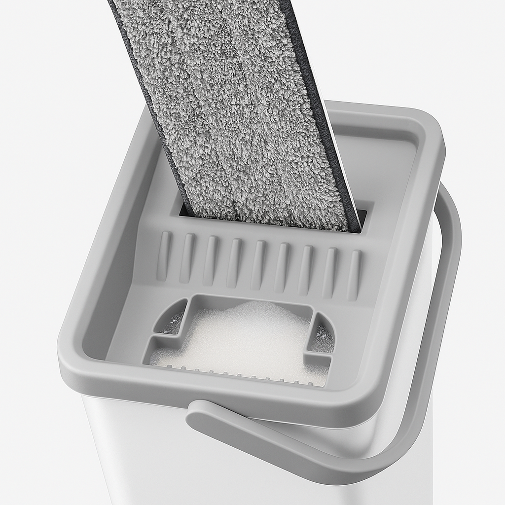 HidraMop - Mopa Fregona 360º con cubo auto-escurrible