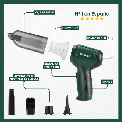 Aspirador portátil 3 en 1 Wadeo™