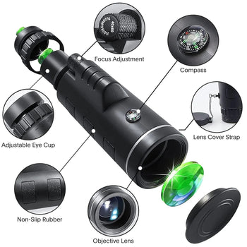 Telescopio Monocular Portátil con Visión Nocturna - Nitaria™